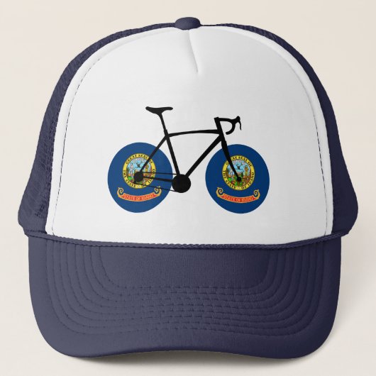 Idaho Vlag Fietsen Trucker Pet (Voorkant)