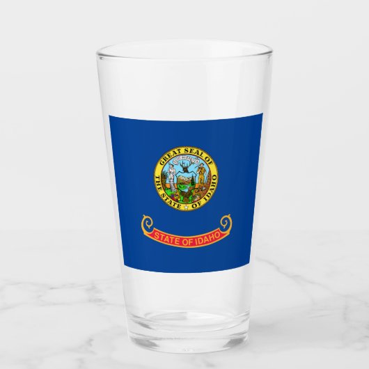 Idaho vlag glas (Voorkant)
