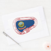 Idaho Vlag Klimaatkarabiner Rechthoekige Sticker (Envelop)