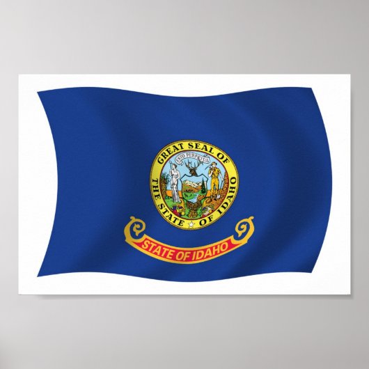 Idaho Vlag Poster Print (Voorkant)