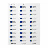 Idaho vlag retour adres label (Full Sheet)