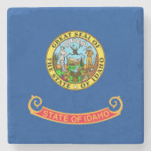 Idaho vlag stenen onderzetter (Voorkant)