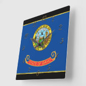 Idaho vlag vierkante klok (Hoek)