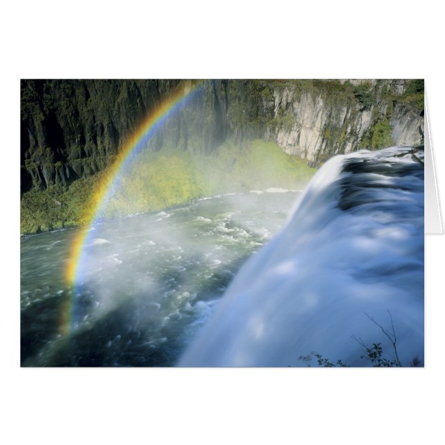 Idaho. VS. Regenboog in nevel boven Upper Mesa (Voorkant Horizontaal)