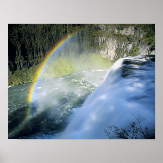 Idaho. VS. Regenboog in nevel boven Upper Mesa Poster (Voorkant)