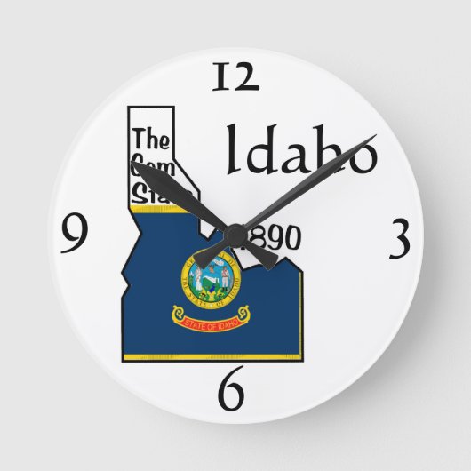 Idaho Wall Clock Ronde Klok (Voorkant)