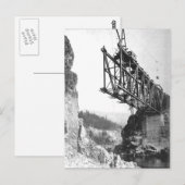 Idaho Washington Northern Railroad Bridge Briefkaart (Voorkant / Achterkant)