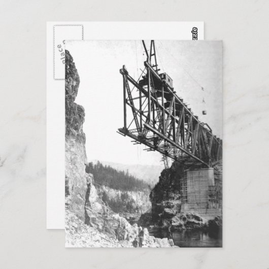 Idaho Washington Northern Railroad Bridge Briefkaart (Voorkant / Achterkant)