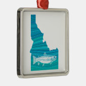 Idaho Wave Vist Metalen Ornament (Rechts)