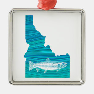 Idaho Wave Vist Metalen Ornament