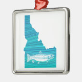 Idaho Wave Vist Metalen Ornament (Links)