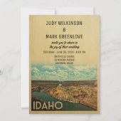 Idaho Wedding Invitation  midden in de eeuw Kaart (Voorkant)