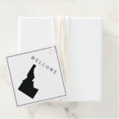 Idaho Welcome Bag Gift Label voor Wedding Weekend (In situ)