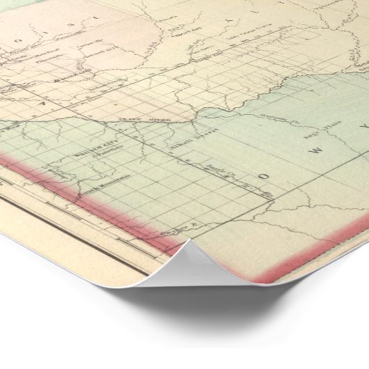 Idaho, Western deel Montana Poster (Hoek)