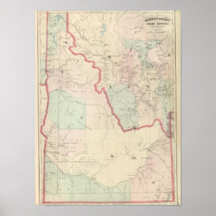 Idaho, Western deel Montana Poster