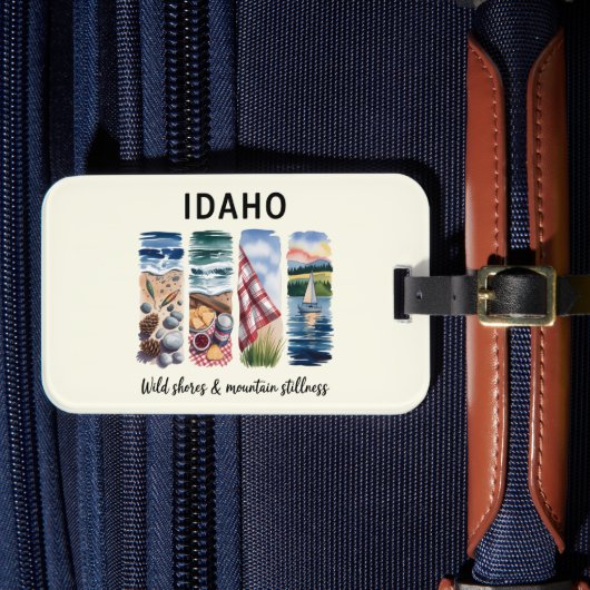 Idaho - Wild Shores & Mountain Stillness Bagagelabel (Voorkant Insitu 4)