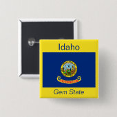 Idahoan Flag Button (Voorkant /achterkant)