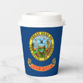 Idahoan Flag, Flag of Idaho Papieren Bekers (Achterkant)