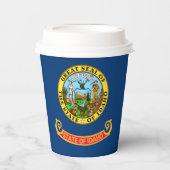 Idahoan Flag, Flag of Idaho Papieren Bekers (Voorkant)