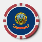 Idahoan Flag, Flag of Idaho Poker Chips (Voorkant)