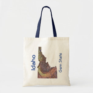 Idahoan Map Bag Tote Bag