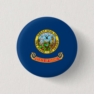 Idahoan Vlag, Vlag van Idaho Ronde Button 3,2 Cm