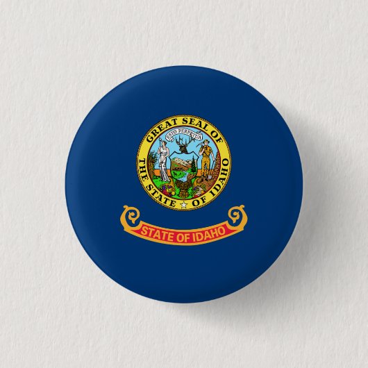 Idahoan Vlag, Vlag van Idaho Ronde Button 3,2 Cm (Voorkant)