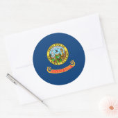 Idahoan Vlag, Vlag van Idaho Ronde Sticker (Envelop)
