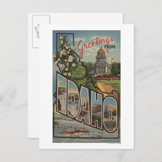 IdahoLarge Letter ScenesIdaho Briefkaart (Voorkant / Achterkant)