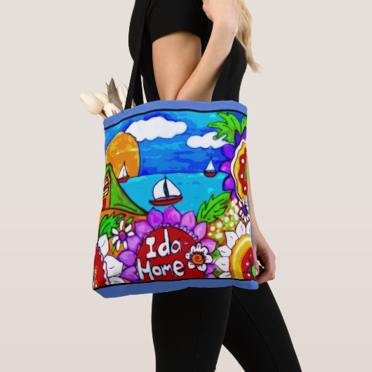 Idahome Lake scene, Idaho heet Ida Home Tote Bag (Dichtbij)