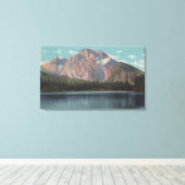 IdahoView of Mt. Moran from Leigh LakeIdaho Canvas Afdruk (Insitu (Houten vloer))