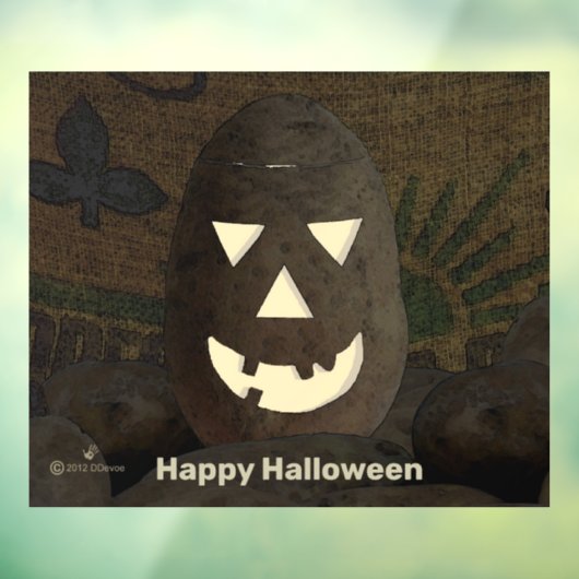 Idahp Potato'lantaarn Raamsticker (Vel 3)