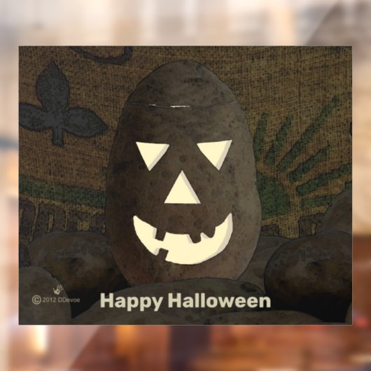 Idahp Potato'lantaarn Raamsticker (Vel 2)