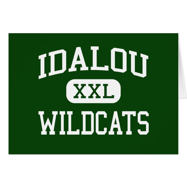 Idalou - Wildcats - High School - Idalou Texas (Voorkant Horizontaal)