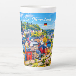 Idar-Oberstein, Duitsland - Kleurrijke Grote Stad Latte Mok