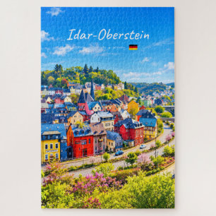 Idar-Oberstein, Duitsland - Kleurrijke Stad Legpuzzel