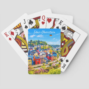 Idar-Oberstein, Duitsland - Kleurrijke Stad Pokerkaarten