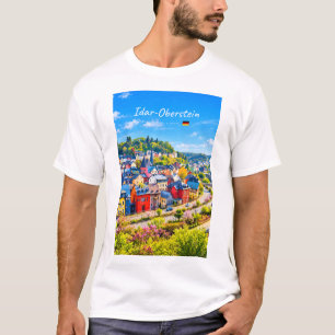 Idar-Oberstein, Duitsland - Kleurrijke Stad T-shirt