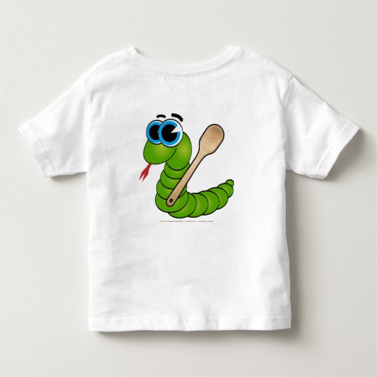 Ide Zmija Zaba - Rendslang - Kikker Kinder Shirts (Achterkant)