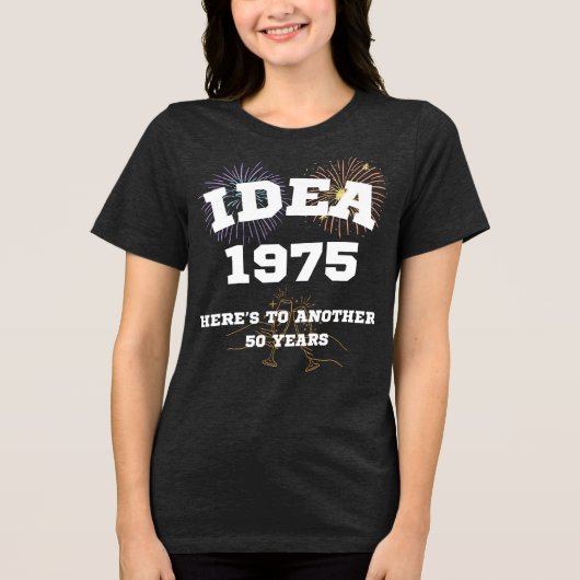 IDEA 50ste Jubileum Tri-Blend Shirt (Voorkant)