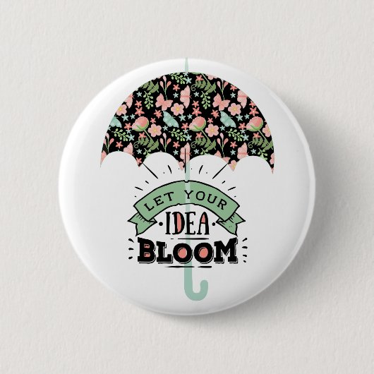 Idea Bloom Umbrella Ronde Button 5,7 Cm (Voorkant)