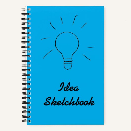 Idea Blue Sketchbook Notitieboek (Voorkant)