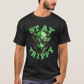 idea Peace UFO Stay Trippy Little Hippie Green Ali T-shirt (Voorkant)
