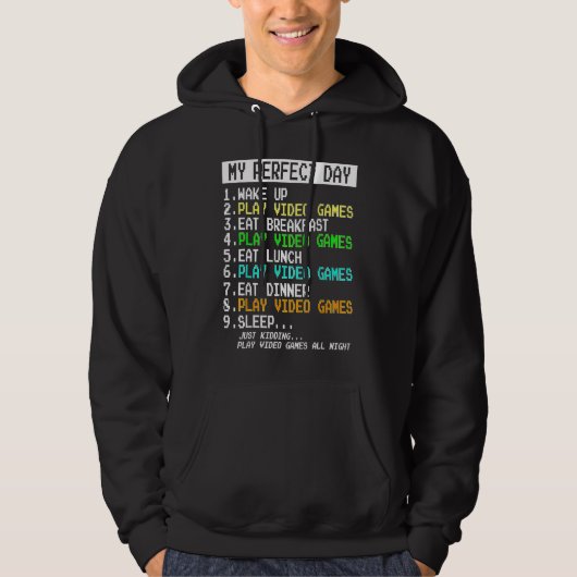 IDEA The Perfect Gaming Day Suprise for Gamers Hoodie (Voorkant)