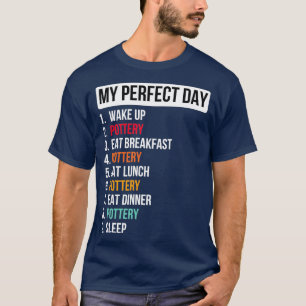 Ideaal-daags aardewerk grappig liefje 1 t-shirt