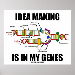 Ideaal maken is in mijn genen (DNA-replicatie) Poster