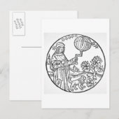 Ideaal portret Aristoteles (384-322 v.Chr.), kopie Briefkaart (Voorkant / Achterkant)