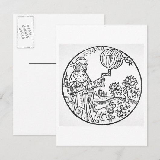 Ideaal portret Aristoteles (384-322 v.Chr.), kopie Briefkaart (Voorkant / Achterkant)