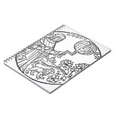 Ideaal portret Aristoteles (384-322 v.Chr.), kopie Notitieboek (Linkerzijde)