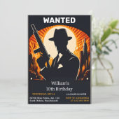 Ideaal Volwassen kinder 90s jongen Retro Maffia 10 Kaart (Staand voorkant)